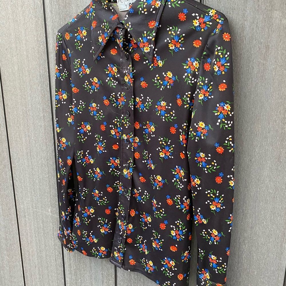 Vintage Act‎ III Polyester Floral Blouse - Picture 3 of 8